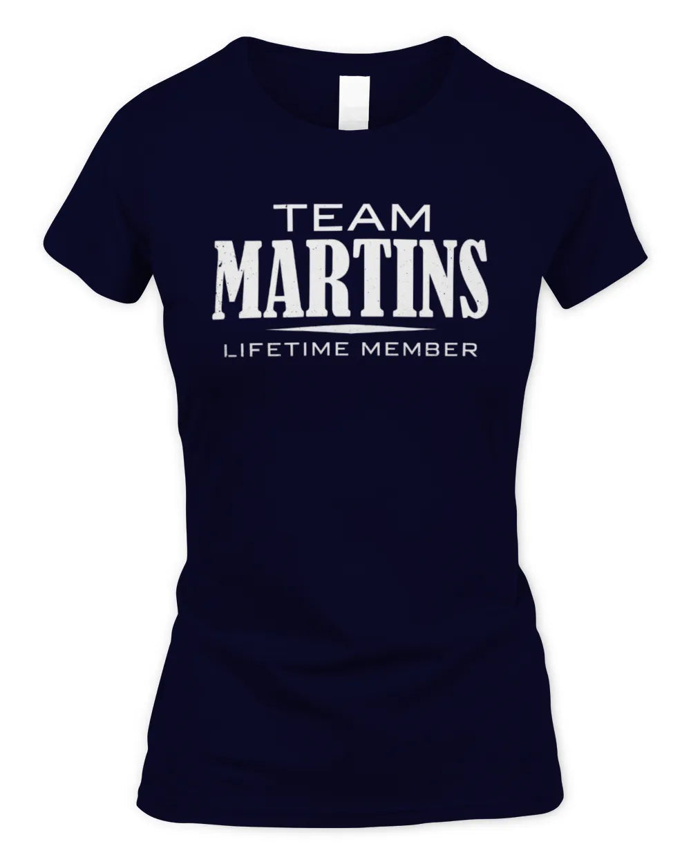 MARTINS BL62-K4-128 - Personalized “Team NAME Lifetime Member” - Women's Standard T-Shirt - Navy
