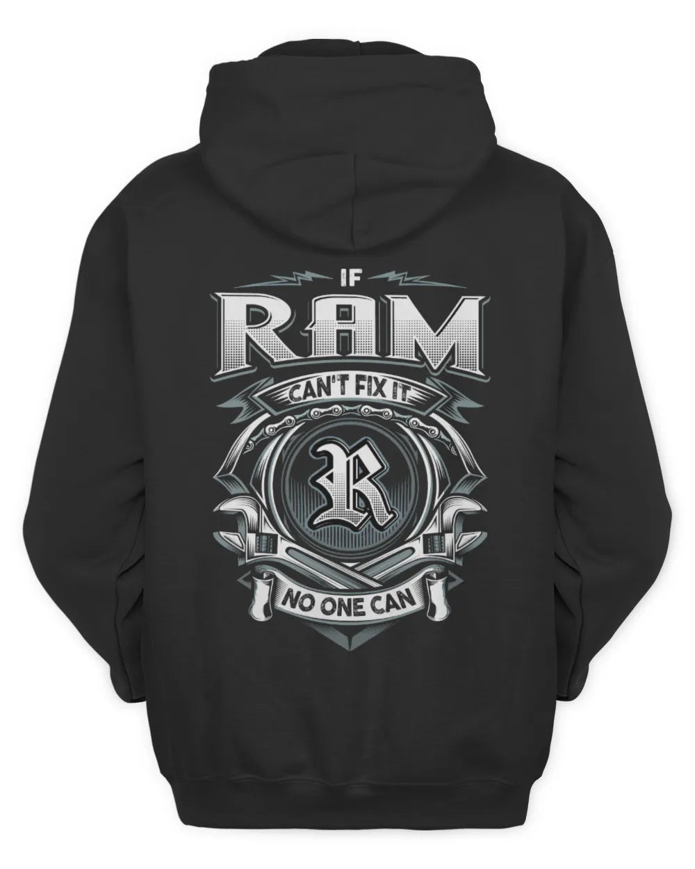 RAM AP81-K4-626 - Personalized Ahmed Quote Apparel “If Ahmed Can't Fix It, No One Can” - Unisex Hoodie - Black