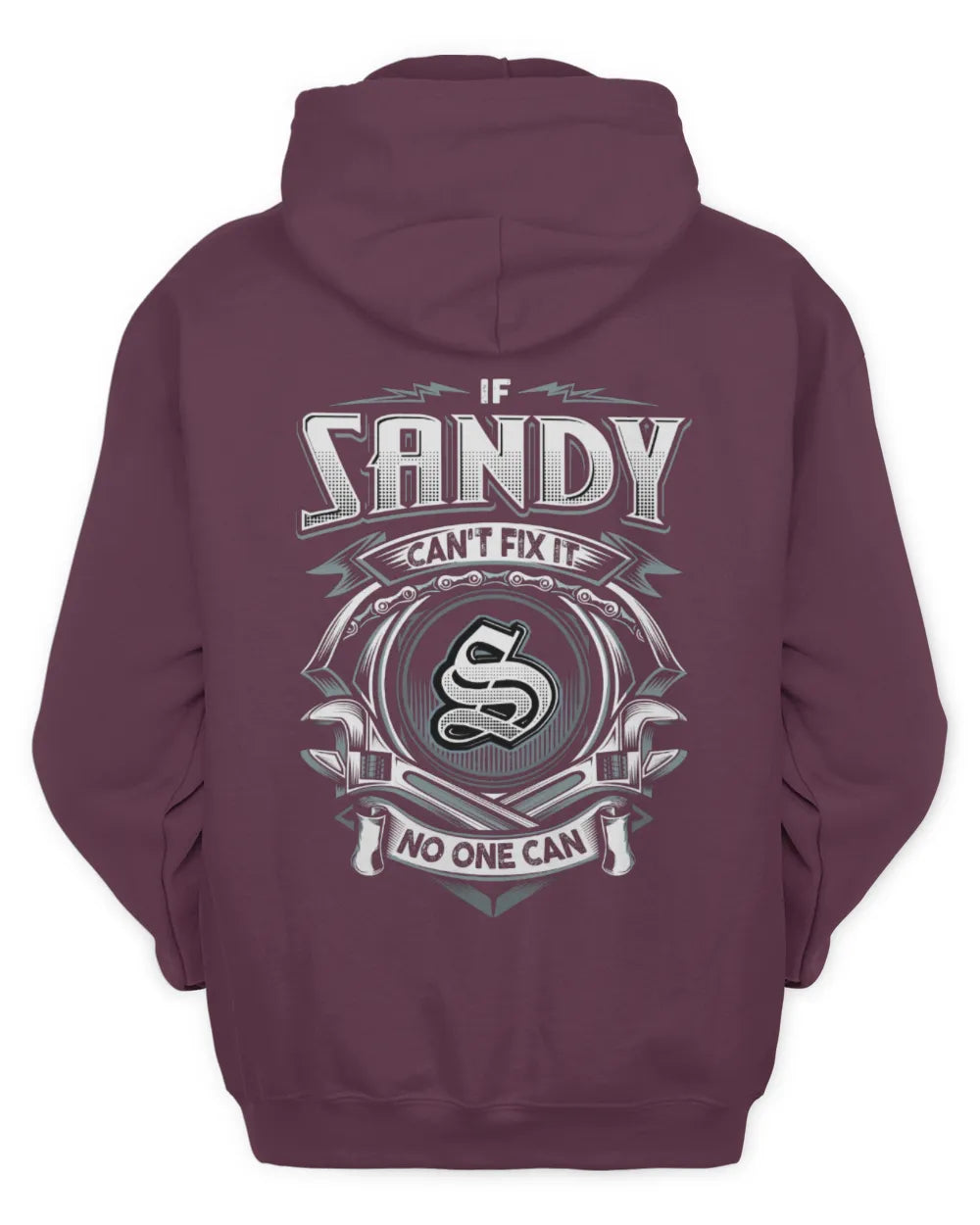 SANDY AP81-K4-626 - Personalized Ahmed Quote Apparel “If Ahmed Can't Fix It, No One Can” - Unisex Hoodie - Maroon