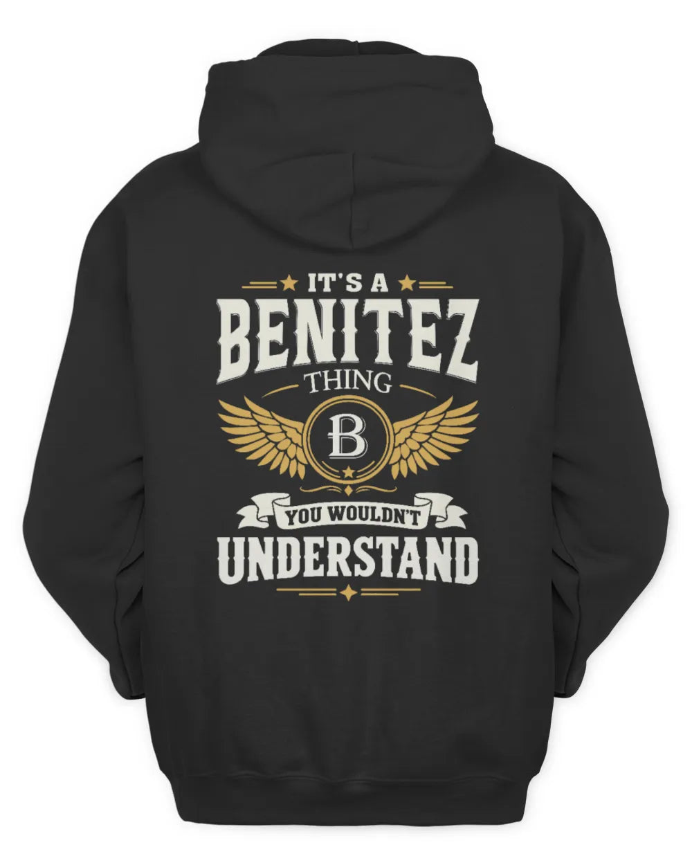 BENITEZ KT06-M008 It’s a [NAME] Thing – You Wouldn’t Understand | Personalized Vintage T-Shirt - Unisex Hoodie - Black