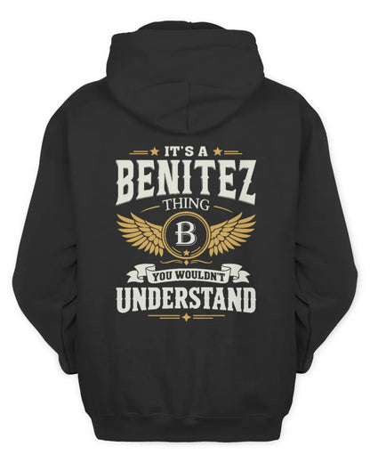 BENITEZ KT06-M008 It’s a [NAME] Thing – You Wouldn’t Understand | Personalized Vintage T-Shirt - Unisex Hoodie - Black