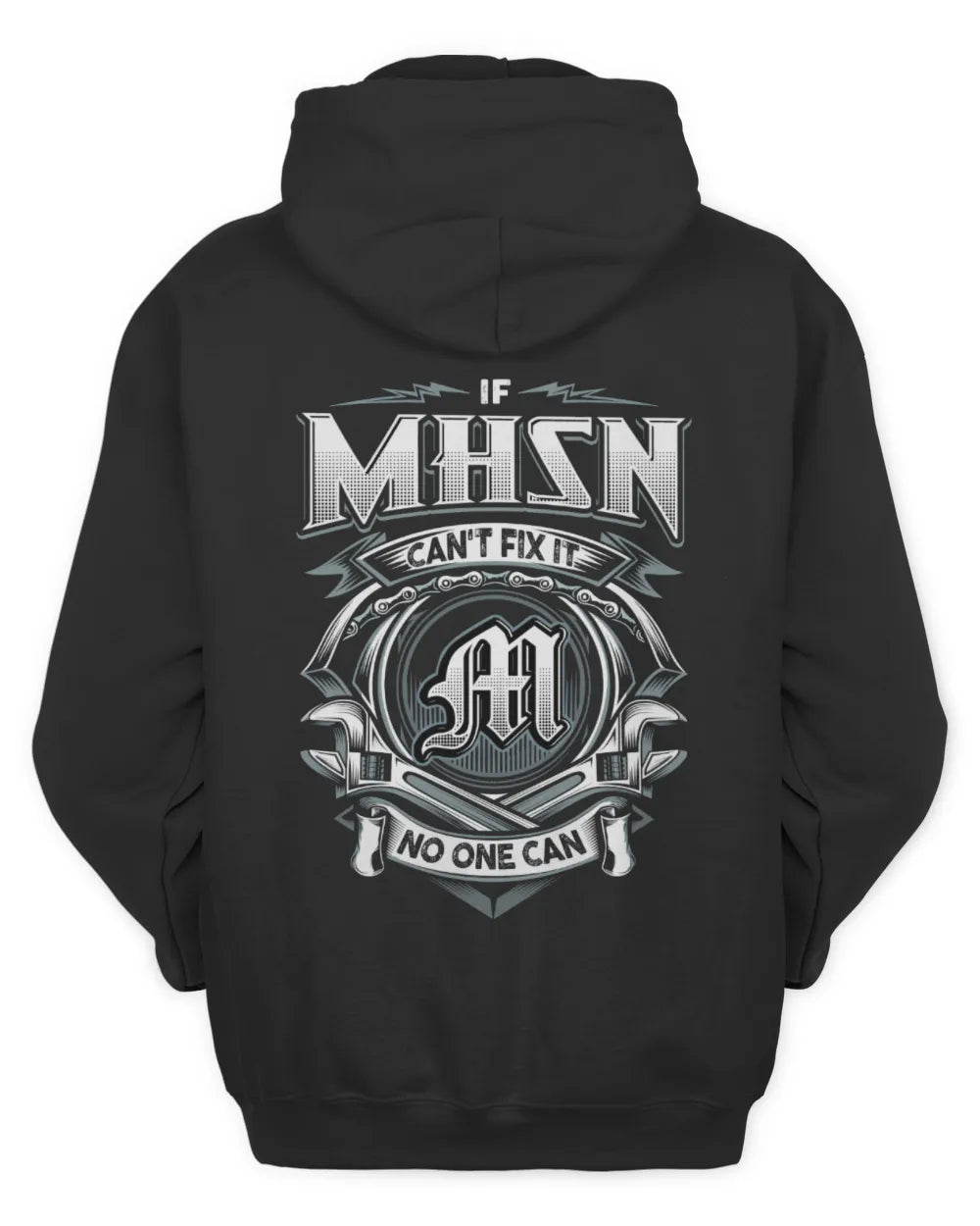MHSN AP81-K4-626 - Personalized Ahmed Quote Apparel “If Ahmed Can't Fix It, No One Can” - Unisex Hoodie - Black
