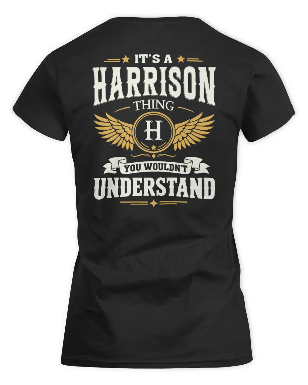 HARRISON KT06-M008 It’s a [NAME] Thing – You Wouldn’t Understand | Personalized Vintage T-Shirt - Women's Standard T-Shirt - Black