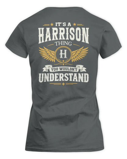 HARRISON KT06-M008 It’s a [NAME] Thing – You Wouldn’t Understand | Personalized Vintage T-Shirt - Women's Standard T-Shirt - Charcoal