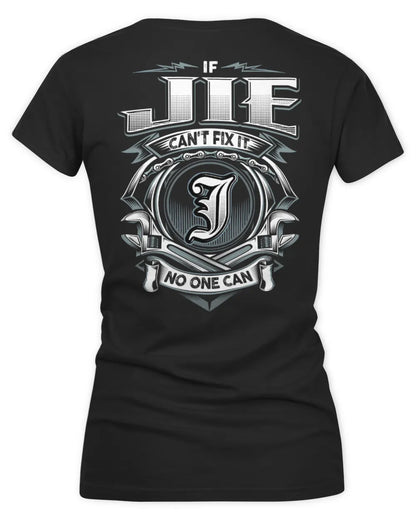 JIE AP81-K4-626 - Personalized Ahmed Quote Apparel “If Ahmed Can't Fix It, No One Can” - Women's V-Neck T-Shirt - Black
