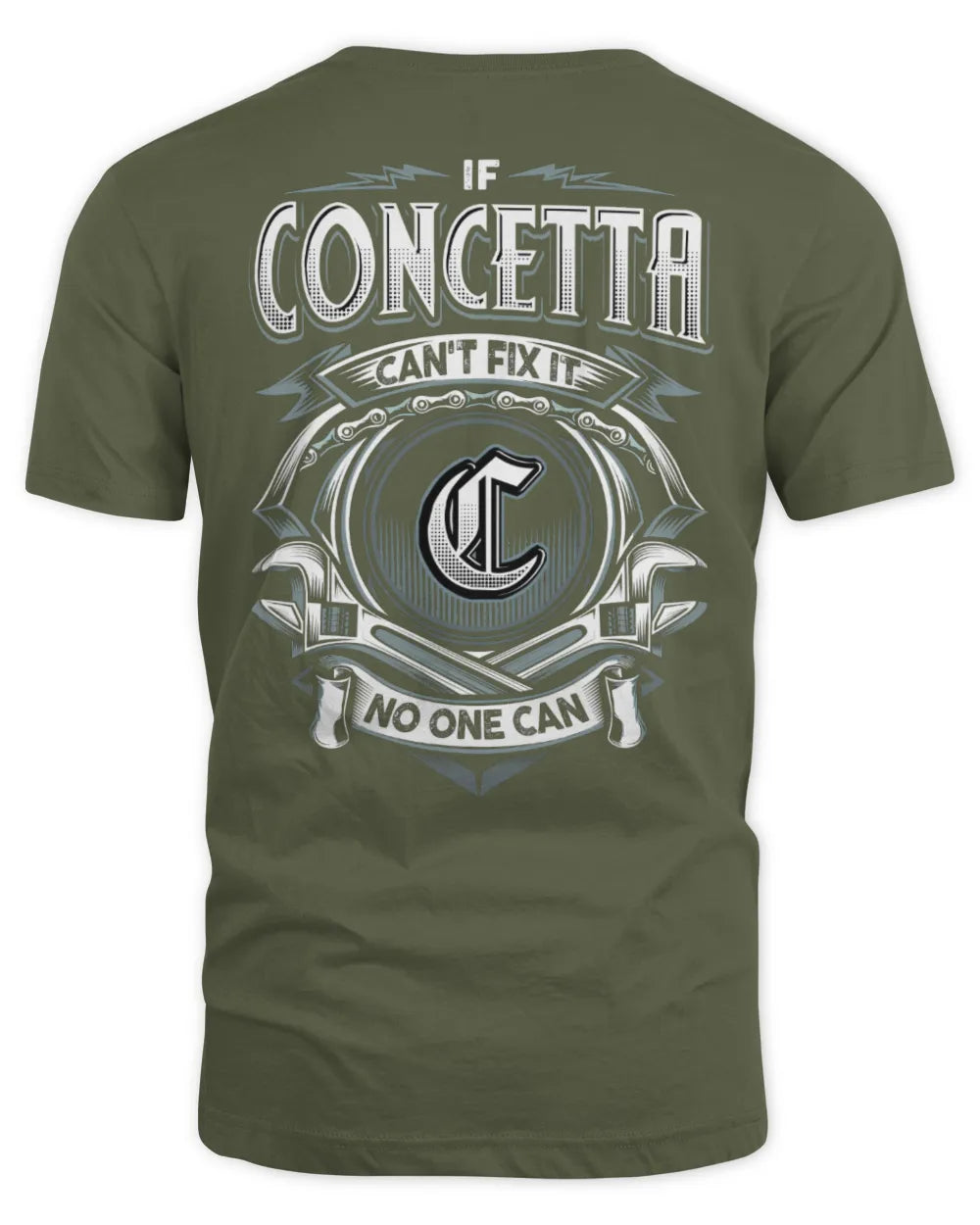 CONCETTA AP81-K4-626 - Personalized Ahmed Quote Apparel “If Ahmed Can't Fix It, No One Can” - Unisex Standard T-Shirt - Military Green