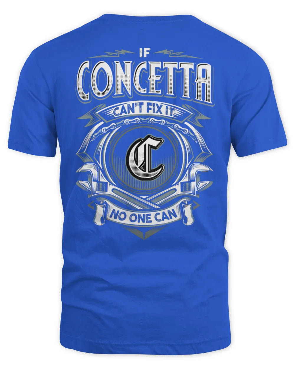 CONCETTA AP81-K4-626 - Personalized Ahmed Quote Apparel “If Ahmed Can't Fix It, No One Can” - Unisex Standard T-Shirt - Royal