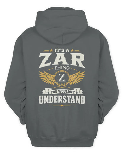 ZAR KT06-M008 It’s a [NAME] Thing – You Wouldn’t Understand | Personalized Vintage T-Shirt - Unisex Hoodie - Charcoal