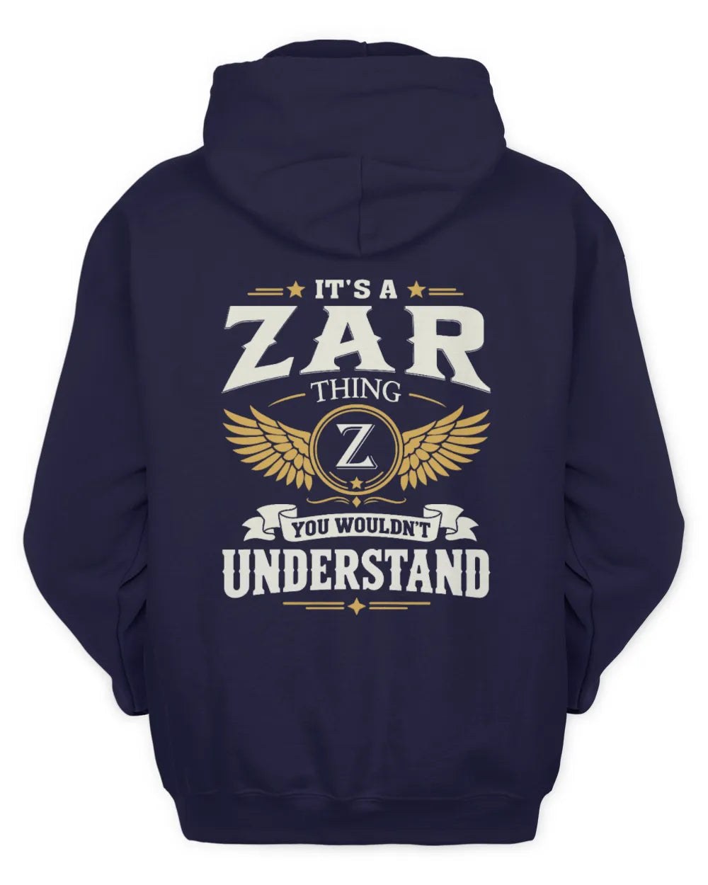 ZAR KT06-M008 It’s a [NAME] Thing – You Wouldn’t Understand | Personalized Vintage T-Shirt - Unisex Hoodie - Navy