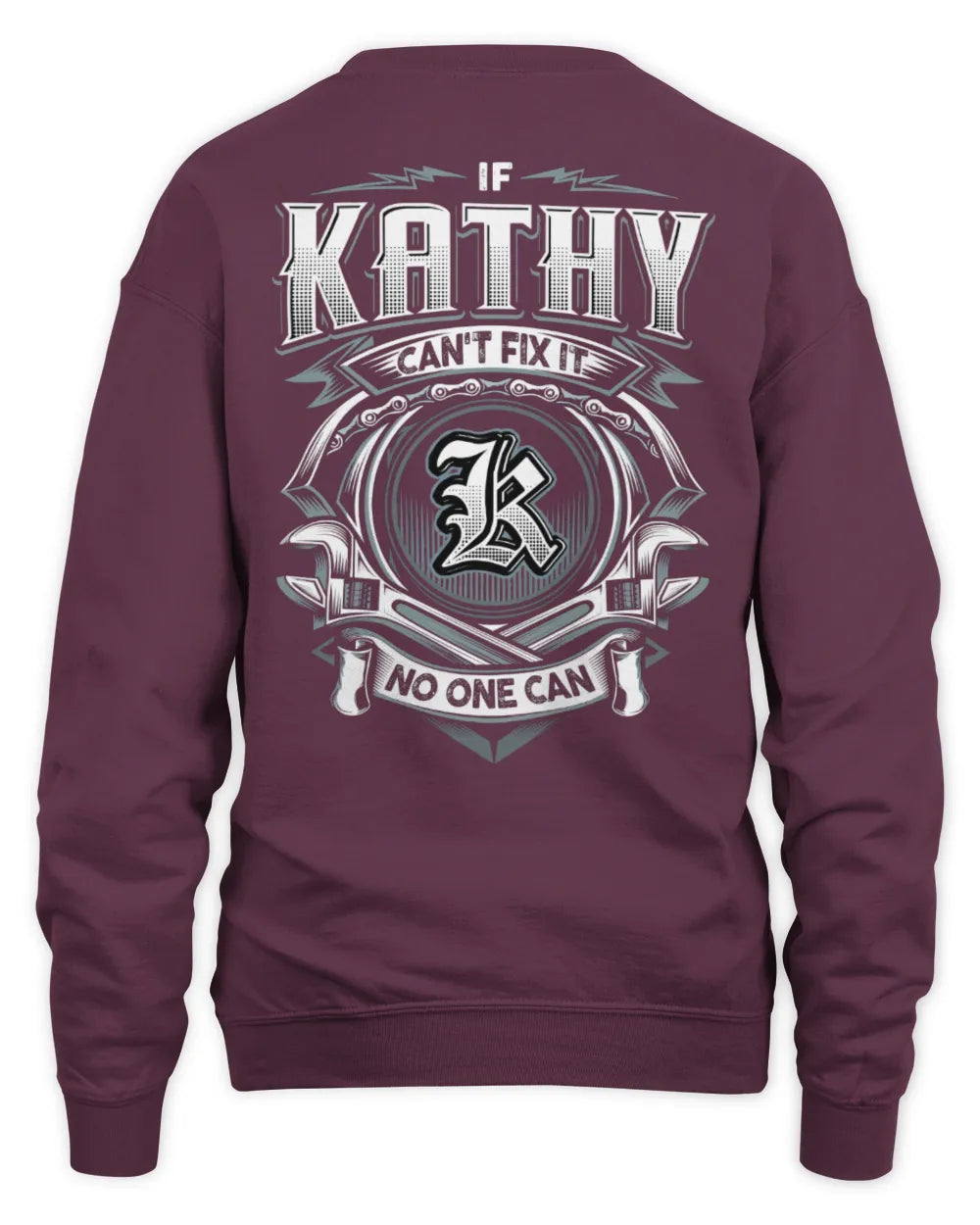 KATHY AP81-K4-626 - Personalized Ahmed Quote Apparel “If Ahmed Can't Fix It, No One Can” - Unisex Sweatshirt - Maroon