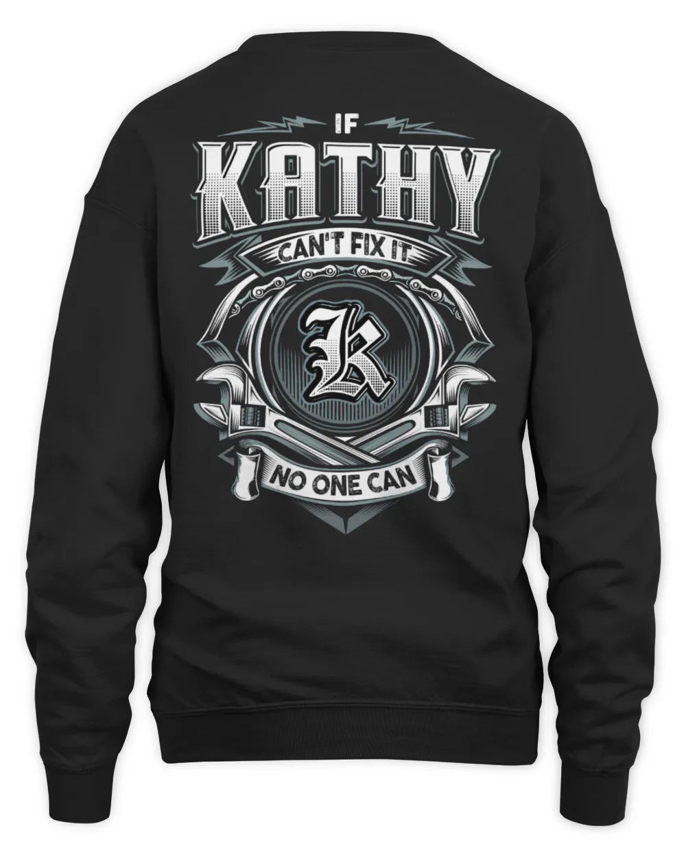 KATHY AP81-K4-626 - Personalized Ahmed Quote Apparel “If Ahmed Can't Fix It, No One Can” - Unisex Sweatshirt - Black