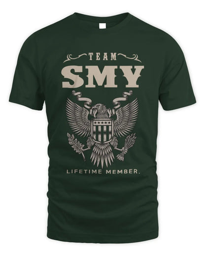 SMY TP06-K82 – Personalized Classic Style Apparel “Team NAME Lifetime Member” - Unisex Standard T-Shirt - Forest Green