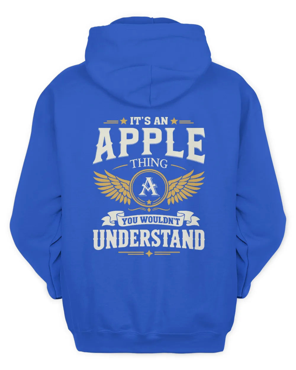 APPLE KT06-M008 It’s a [NAME] Thing – You Wouldn’t Understand | Personalized Vintage T-Shirt - Unisex Hoodie - Royal