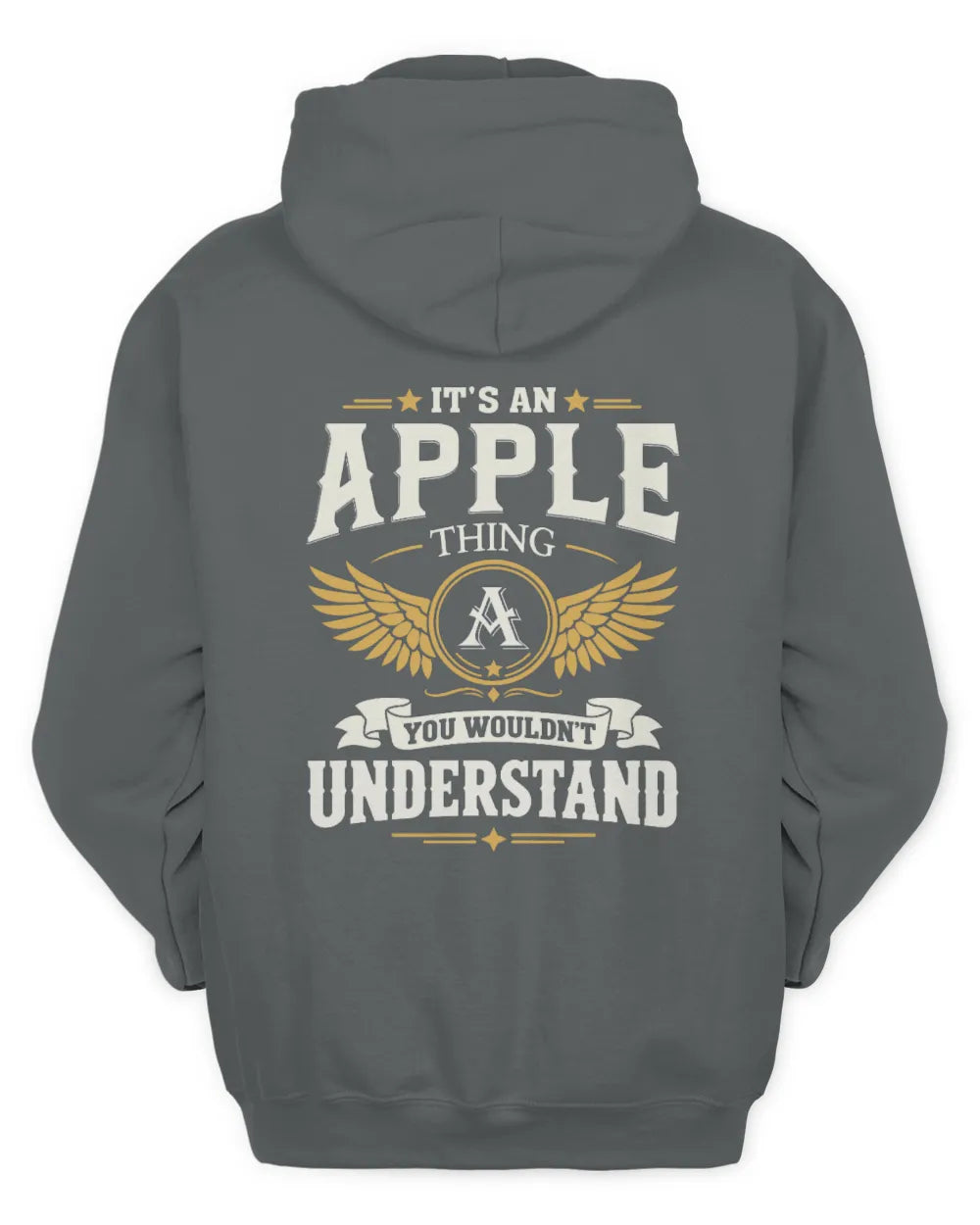 APPLE KT06-M008 It’s a [NAME] Thing – You Wouldn’t Understand | Personalized Vintage T-Shirt - Unisex Hoodie - Charcoal