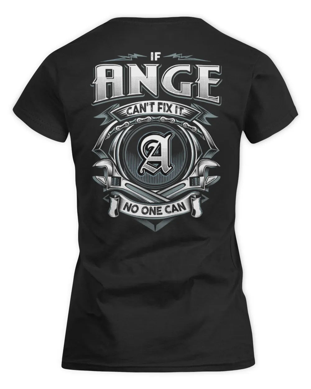 ANGE AP81-K4-626 - Personalized Ahmed Quote Apparel “If Ahmed Can't Fix It, No One Can” - Women's Standard T-Shirt - Black