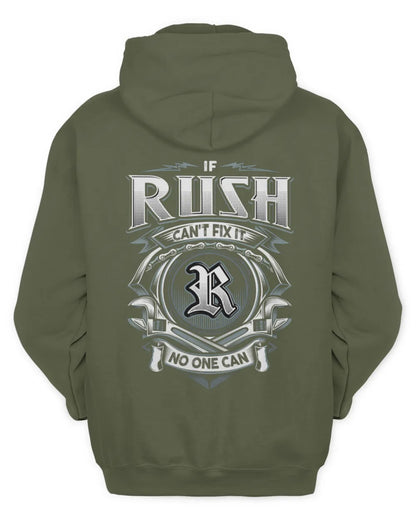 RUSH AP81-K4-626 - Personalized Ahmed Quote Apparel “If Ahmed Can't Fix It, No One Can” - Unisex Hoodie - Military Green