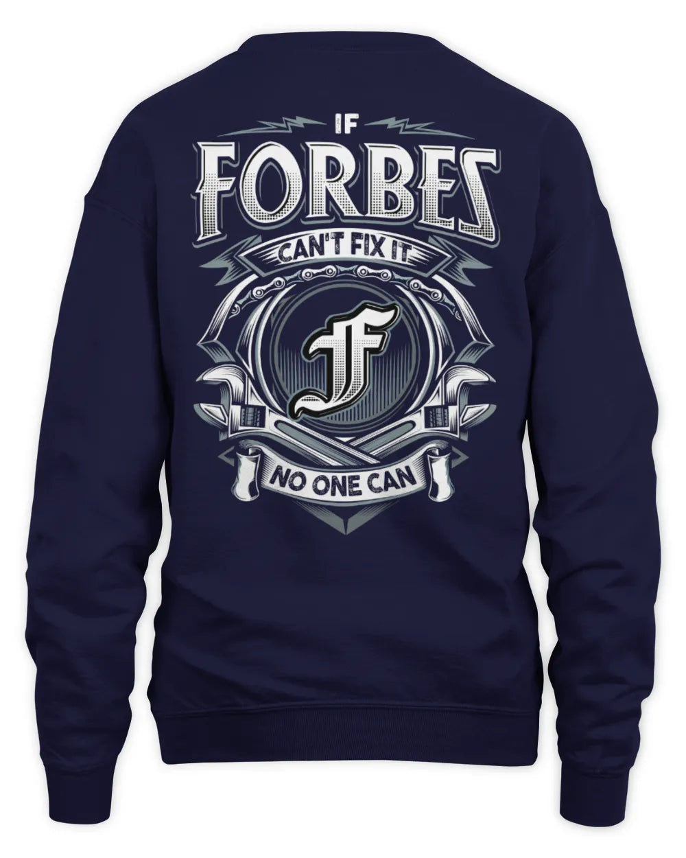 FORBES AP81-K4-626 - Personalized Ahmed Quote Apparel “If Ahmed Can't Fix It, No One Can” - Unisex Sweatshirt - Navy