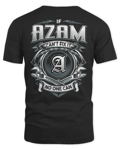 AZAM AP81-K4-626 - Personalized Ahmed Quote Apparel “If Ahmed Can't Fix It, No One Can” - Unisex Standard T-Shirt - Black