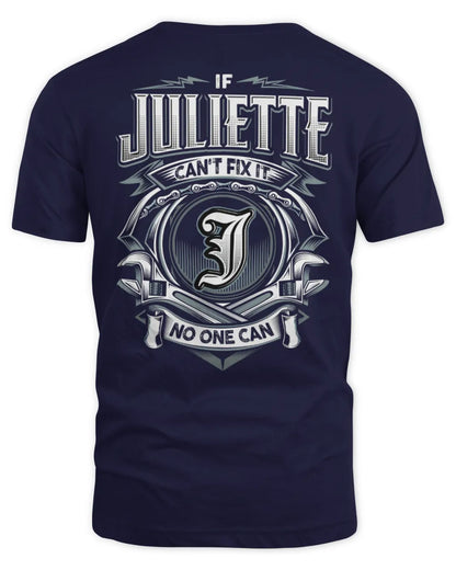 JULIETTE AP81-K4-626 - Personalized Ahmed Quote Apparel “If Ahmed Can't Fix It, No One Can” - Unisex Standard T-Shirt - Navy