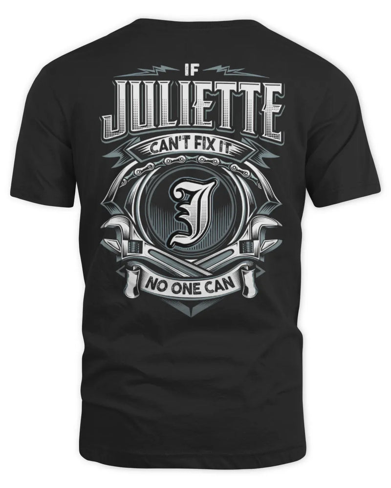 JULIETTE AP81-K4-626 - Personalized Ahmed Quote Apparel “If Ahmed Can't Fix It, No One Can” - Unisex Standard T-Shirt - Black