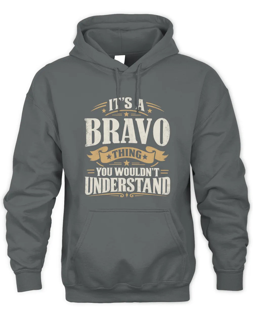 BRAVO P08 TH51 - Personalized “It’s a/an [NAME] Thing – You Wouldn’t Understand” Shirt - Unisex Hoodie - Charcoal