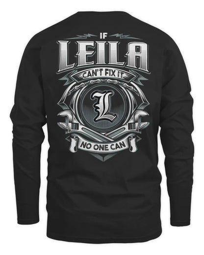 LEILA AP81-K4-626 - Personalized Ahmed Quote Apparel “If Ahmed Can't Fix It, No One Can” - Men's Long Sleeved T-Shirt - Black