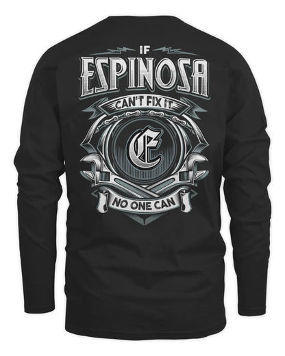 ESPINOSA AP81-K4-626 - Personalized Ahmed Quote Apparel “If Ahmed Can't Fix It, No One Can” - Men's Long Sleeved T-Shirt - Black