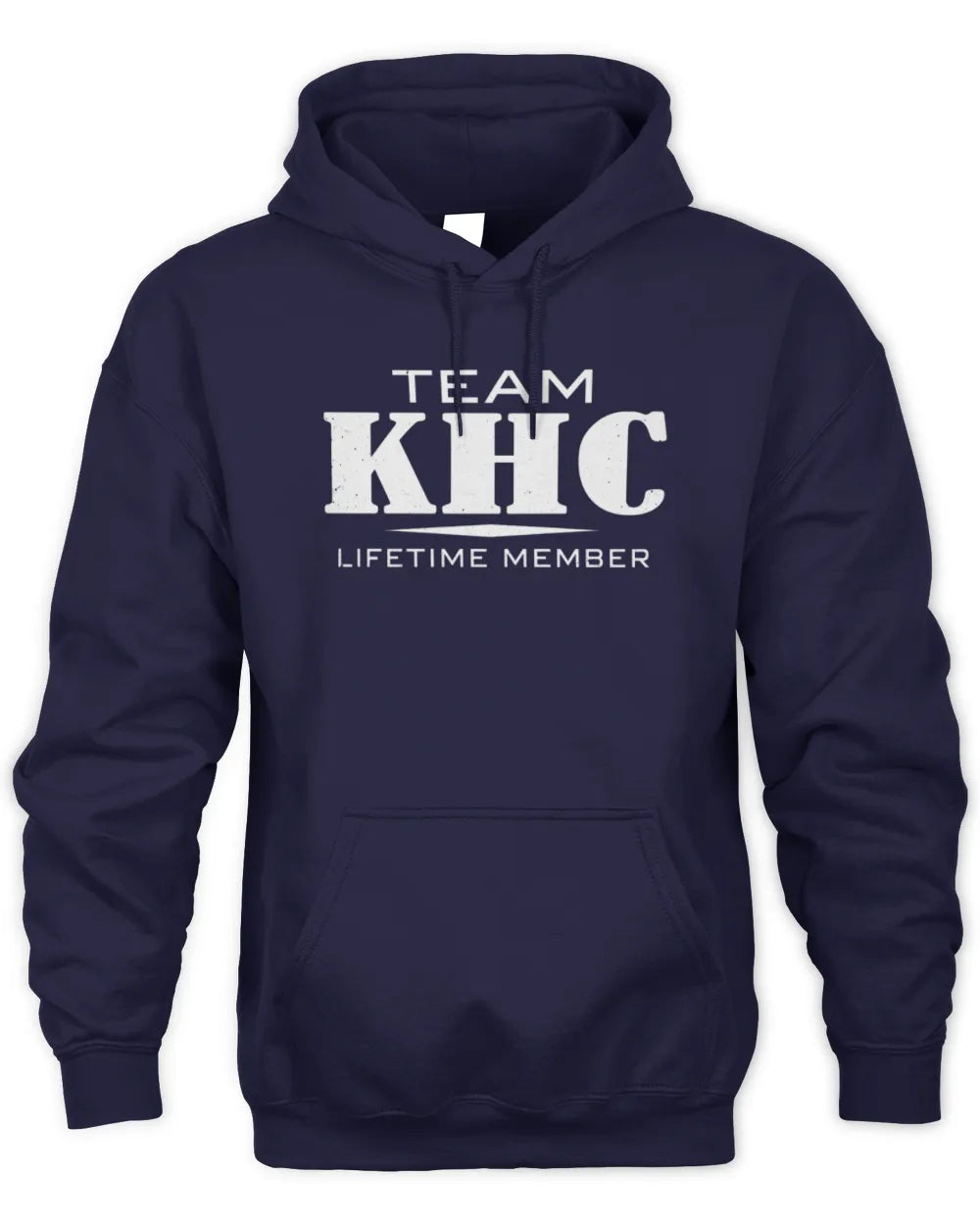 KHC BL62-K4-128 - Personalized “Team NAME Lifetime Member” - Unisex Hoodie - Navy