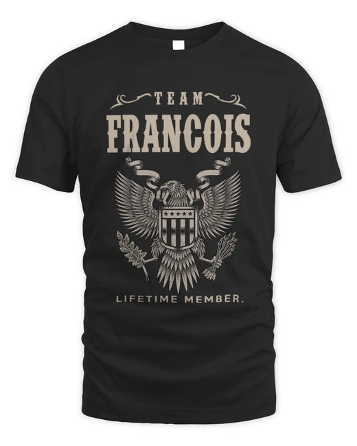FRANCOIS TP06-K82 – Personalized Classic Style Apparel “Team NAME Lifetime Member”