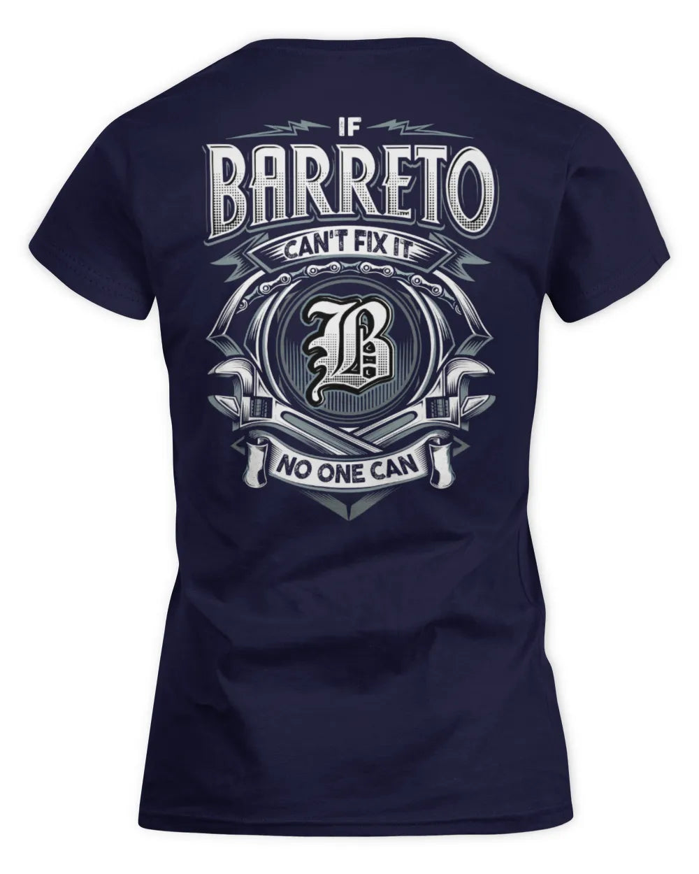 BARRETO AP81-K4-626 - Personalized Ahmed Quote Apparel “If Ahmed Can't Fix It, No One Can” - Women's Standard T-Shirt - Navy