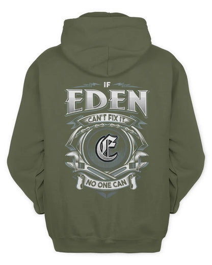 EDEN AP81-K4-626 - Personalized Ahmed Quote Apparel “If Ahmed Can't Fix It, No One Can” - Unisex Hoodie - Military Green