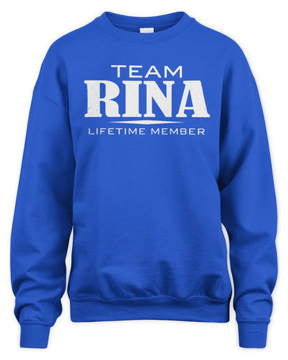 RINA BL62-K4-128 - Personalized “Team NAME Lifetime Member” - Unisex Sweatshirt - Royal