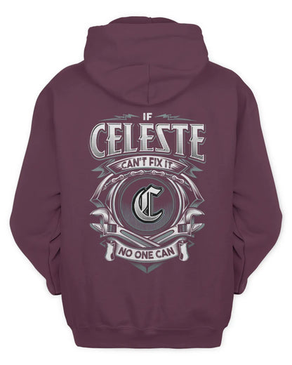 CELESTE AP81-K4-626 - Personalized Ahmed Quote Apparel “If Ahmed Can't Fix It, No One Can” - Unisex Hoodie - Maroon