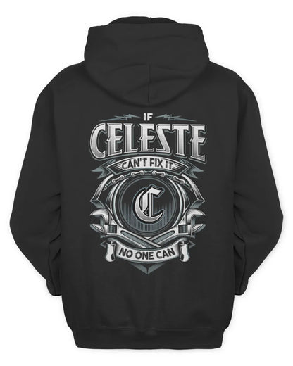 CELESTE AP81-K4-626 - Personalized Ahmed Quote Apparel “If Ahmed Can't Fix It, No One Can” - Unisex Hoodie - Black