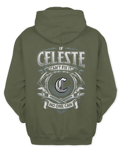 CELESTE AP81-K4-626 - Personalized Ahmed Quote Apparel “If Ahmed Can't Fix It, No One Can” - Unisex Hoodie - Military Green