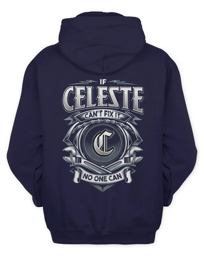 CELESTE AP81-K4-626 - Personalized Ahmed Quote Apparel “If Ahmed Can't Fix It, No One Can” - Unisex Hoodie - Navy