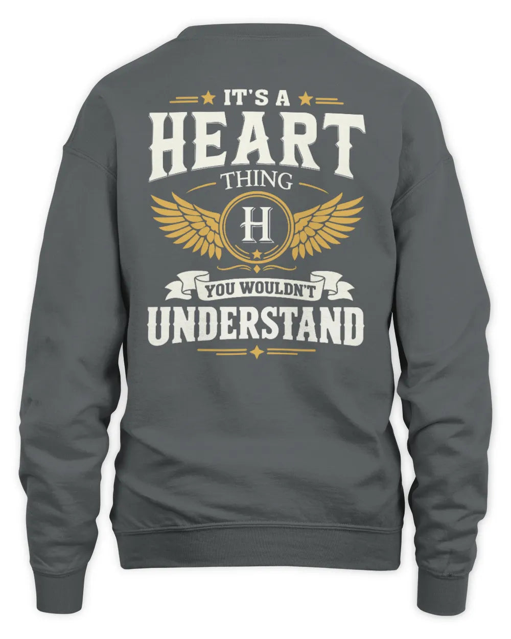 HEART KT06-M008 It’s a [NAME] Thing – You Wouldn’t Understand | Personalized Vintage T-Shirt - Unisex Sweatshirt - Charcoal