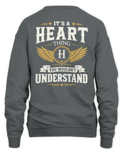 HEART KT06-M008 It’s a [NAME] Thing – You Wouldn’t Understand | Personalized Vintage T-Shirt - Unisex Sweatshirt - Charcoal