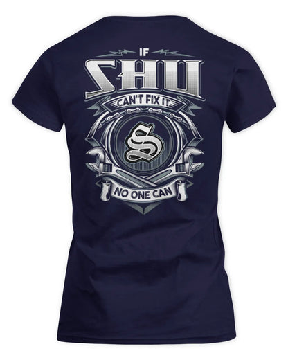 SHU AP81-K4-626 - Personalized Ahmed Quote Apparel “If Ahmed Can't Fix It, No One Can” - Women's Standard T-Shirt - Navy