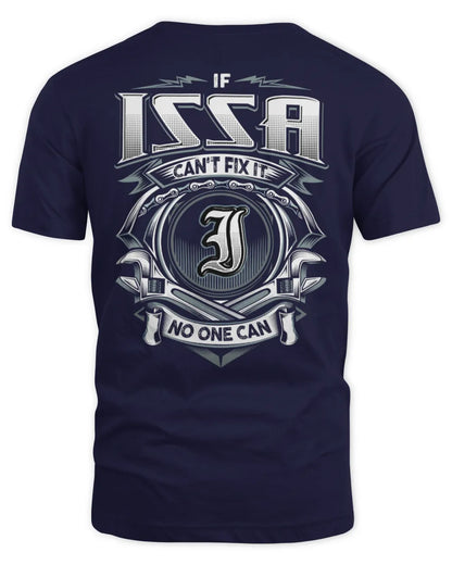 ISSA AP81-K4-626 - Personalized Ahmed Quote Apparel “If Ahmed Can't Fix It, No One Can” - Unisex Standard T-Shirt - Navy