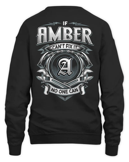 AMBER AP81-K4-626 - Personalized Ahmed Quote Apparel “If Ahmed Can't Fix It, No One Can” - Unisex Sweatshirt - Black