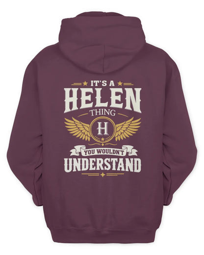 HELEN KT06-M008 It’s a [NAME] Thing – You Wouldn’t Understand | Personalized Vintage T-Shirt - Unisex Hoodie - Maroon