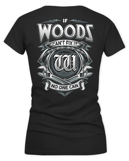 WOODS AP81-K4-626 - Personalized Ahmed Quote Apparel “If Ahmed Can't Fix It, No One Can” - Women's V-Neck T-Shirt - Black