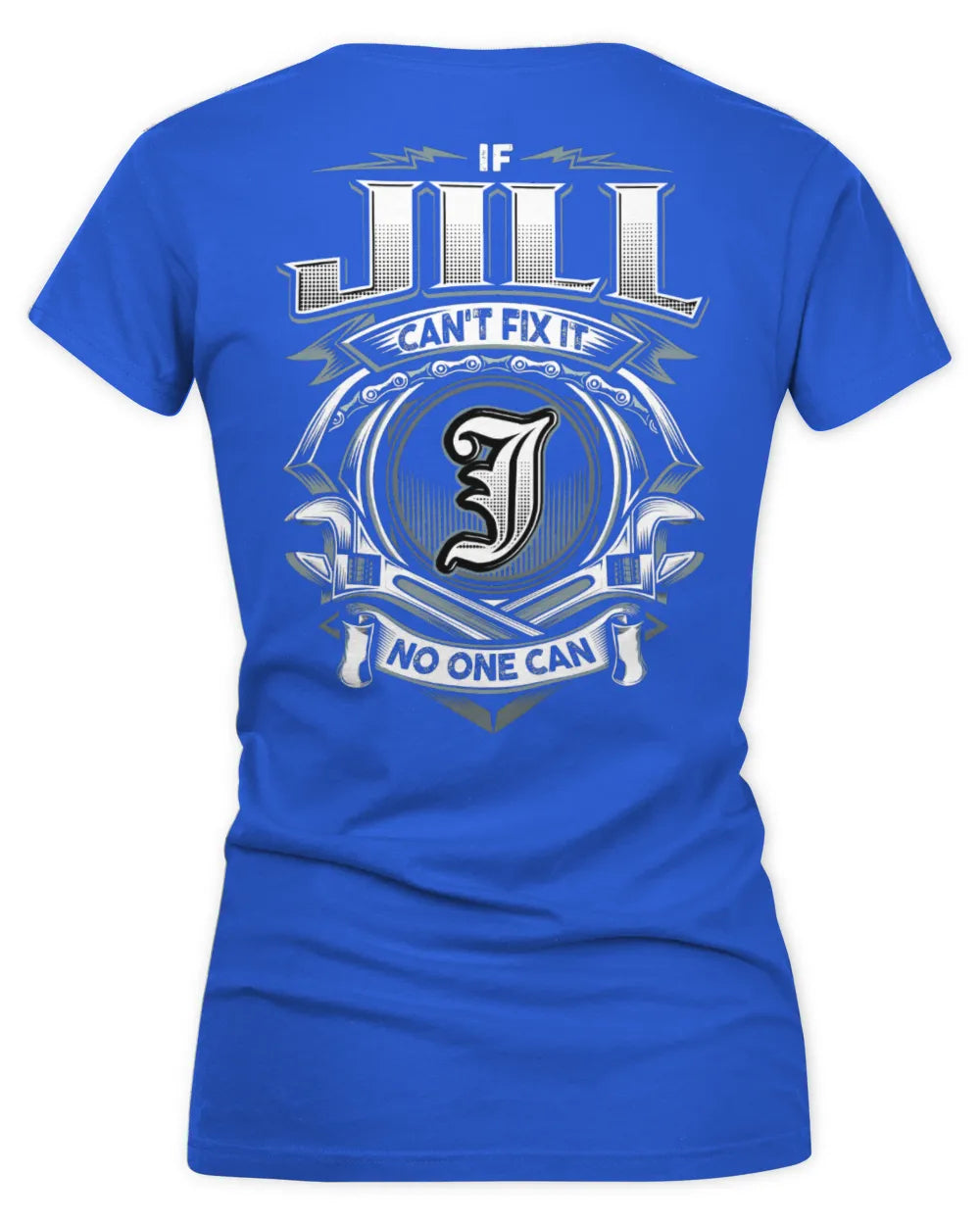 JILL AP81-K4-626 - Personalized Ahmed Quote Apparel “If Ahmed Can't Fix It, No One Can” - Women's V-Neck T-Shirt - Royal