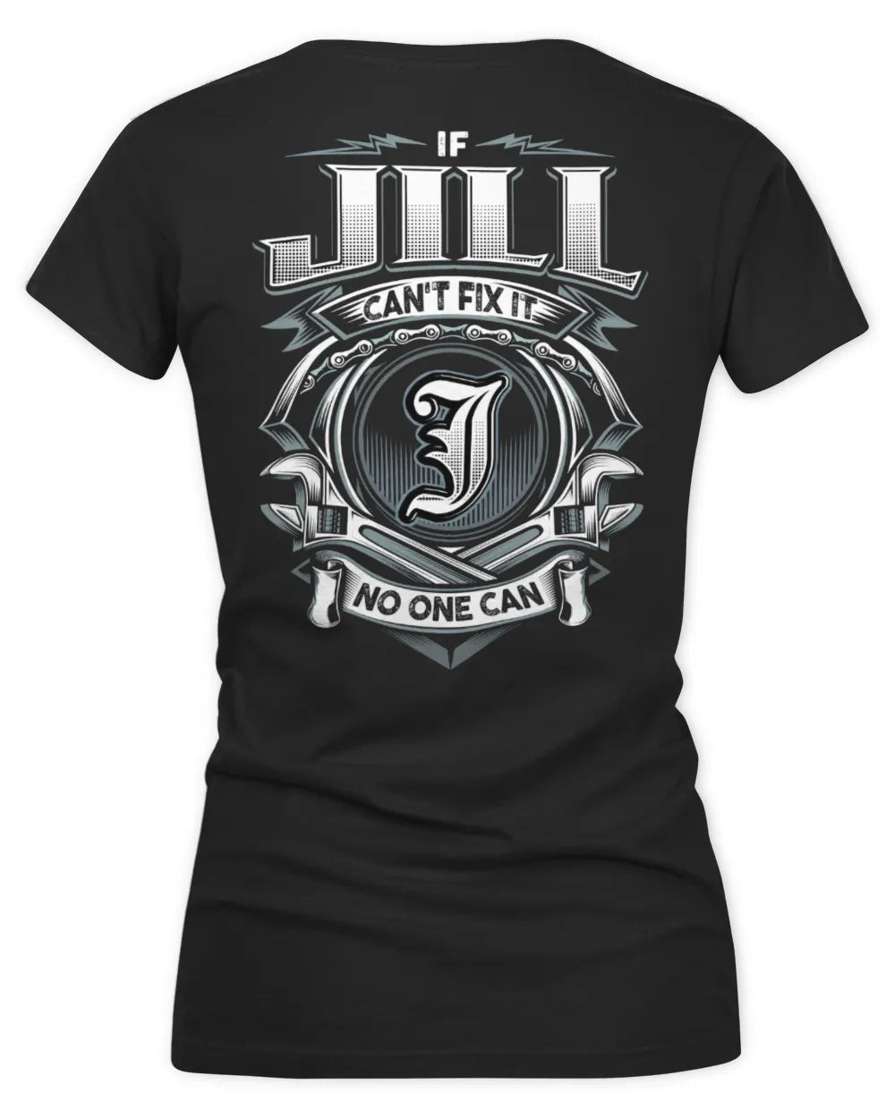 JILL AP81-K4-626 - Personalized Ahmed Quote Apparel “If Ahmed Can't Fix It, No One Can” - Women's V-Neck T-Shirt - Black