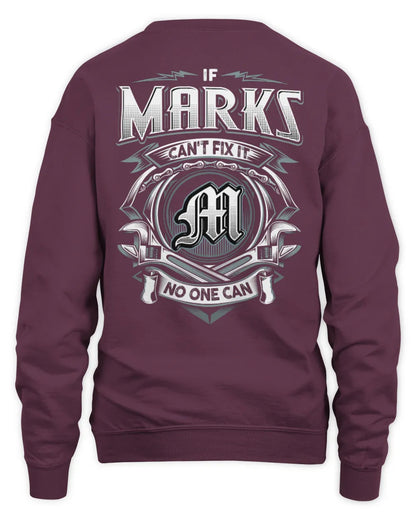 MARKS AP81-K4-626 - Personalized Ahmed Quote Apparel “If Ahmed Can't Fix It, No One Can” - Unisex Sweatshirt - Maroon