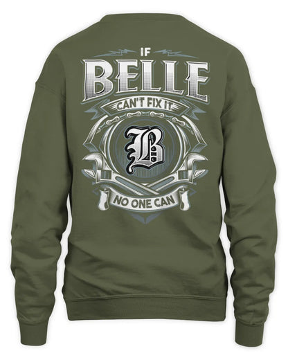 BELLE AP81-K4-626 - Personalized Ahmed Quote Apparel “If Ahmed Can't Fix It, No One Can” - Unisex Sweatshirt - Military Green