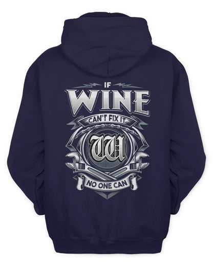 WINE AP81-K4-626 - Personalized Ahmed Quote Apparel “If Ahmed Can't Fix It, No One Can” - Unisex Hoodie - Navy
