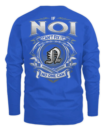 NOI AP81-K4-626 - Personalized Ahmed Quote Apparel “If Ahmed Can't Fix It, No One Can” - Men's Long Sleeved T-Shirt - Royal