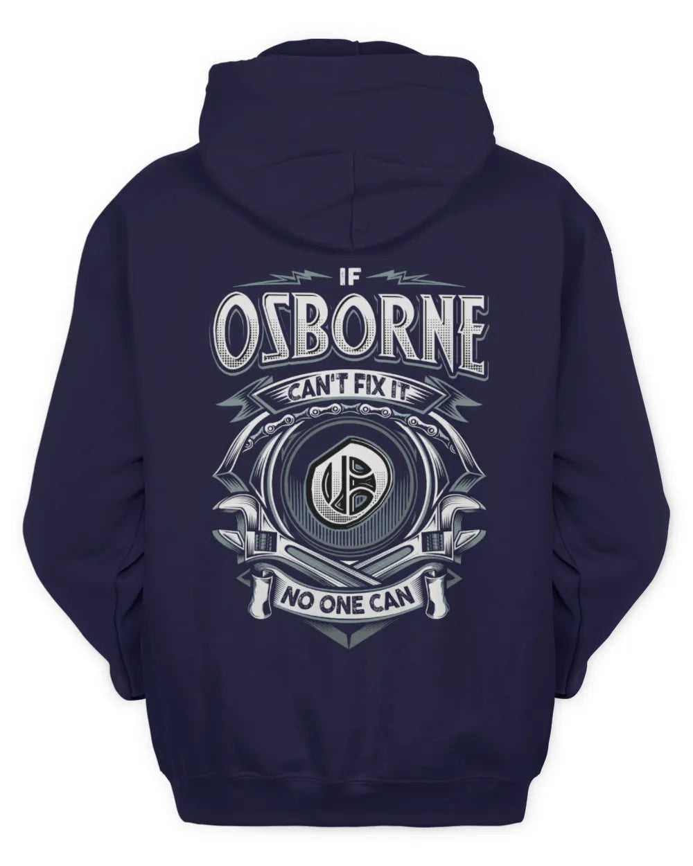 OSBORNE AP81-K4-626 - Personalized Ahmed Quote Apparel “If Ahmed Can't Fix It, No One Can” - Unisex Hoodie - Navy